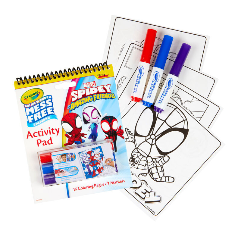 Color Wonder Mess Free Spidey & His Amazing Friends Activity Pad & Markers
